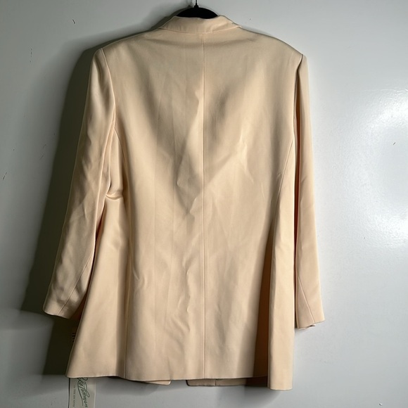 Rickie freeman for Teri Jon nites saks fifth Avenue slik pantsuit size 14 peach - Picture 8 of 12